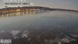 General view of the St. Croix River in Downtown Stillwater Minnesota