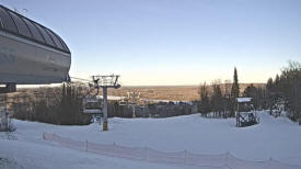 View of the ski slopes at Giants Ridge near Biwabik Minnesota. 